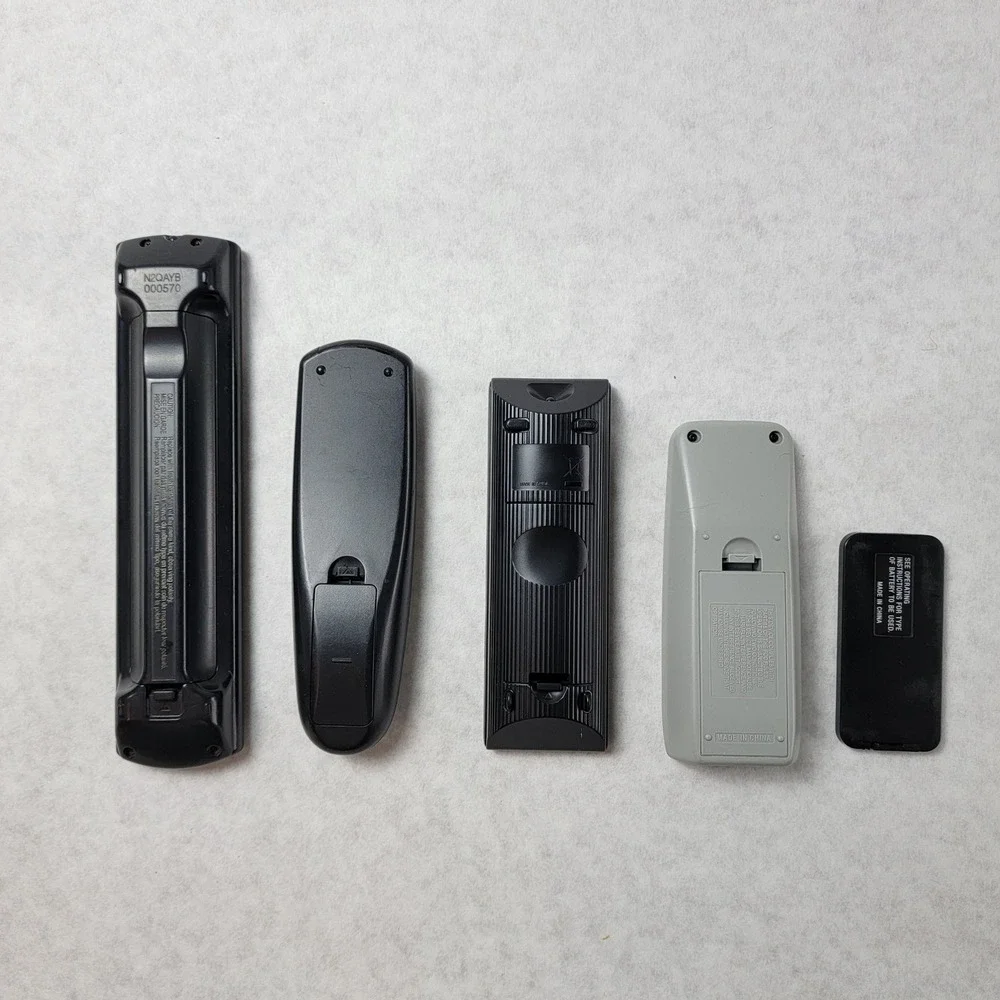 Lot of 5‎ TV DVD Remote Controls Sony Panasonic Sceptre